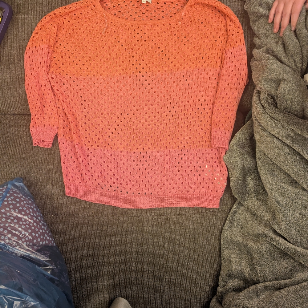 Orange Relaxed Sleeveless Tank Top - Picture 2 of 6